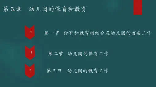 学前教育政策与法规导论  第五至八章 教学课件PPT