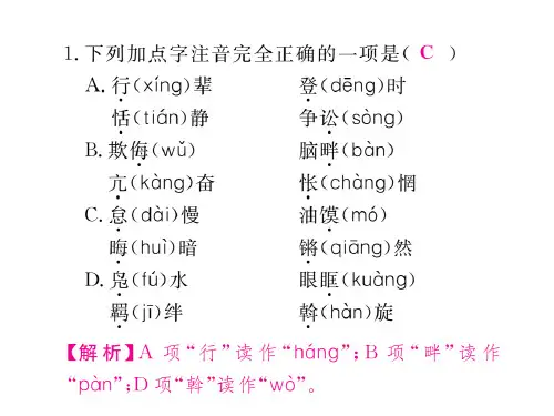 最新部编版八年级语文下册期末复习专题ppt课件全套