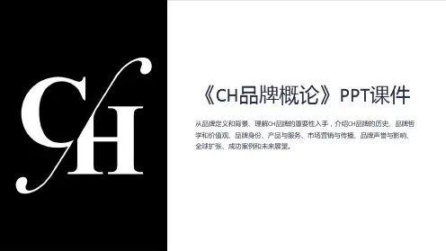 《CH品牌概论》课件