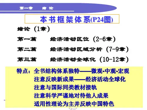 李小建《经济地理学》PPT课件