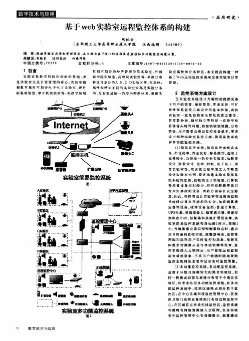 基于web实验室远程监控体系的构建