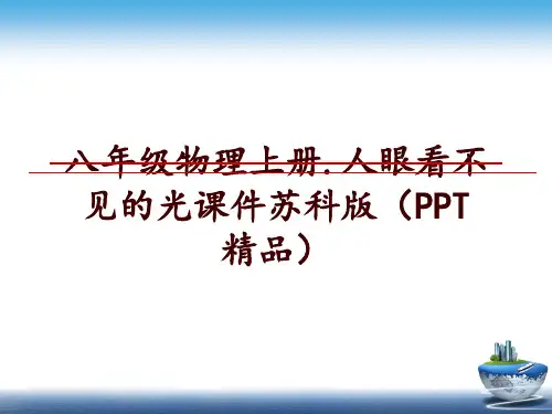 最新八年级物理上册.人眼看不见的光课件苏科版(ppt 精品幻灯片课件