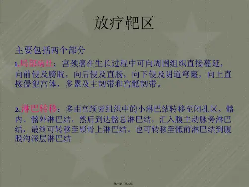 宫颈癌的靶区勾画