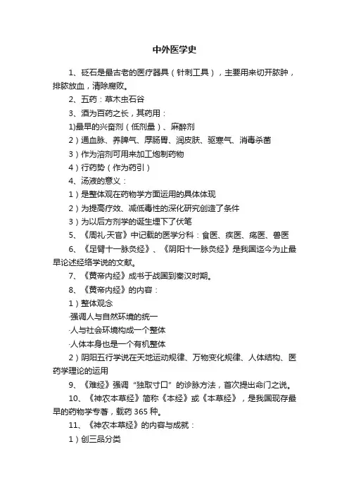 中外医学史