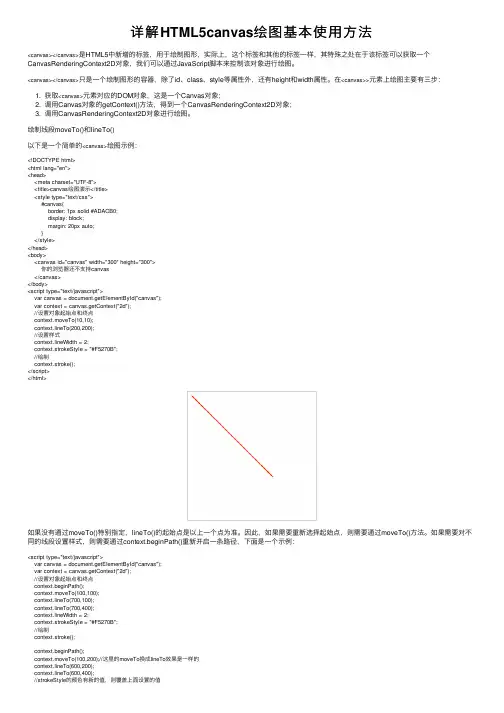 详解HTML5canvas绘图基本使用方法