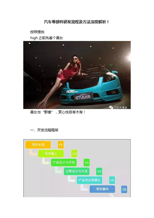汽车零部件研发流程及方法深度解析！