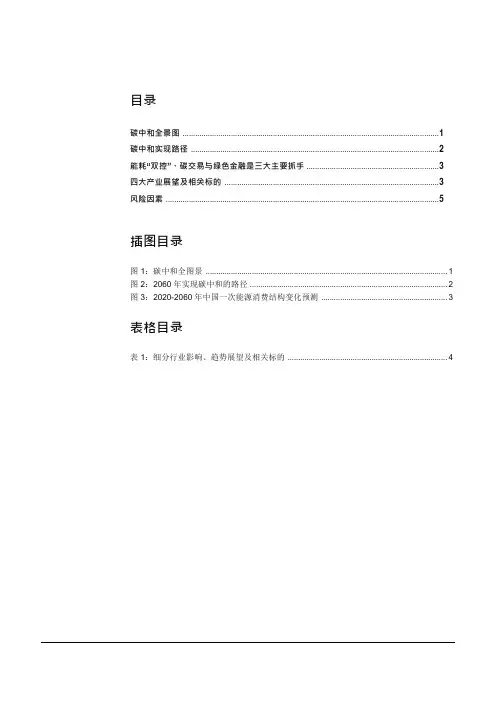 “碳中和”全景图