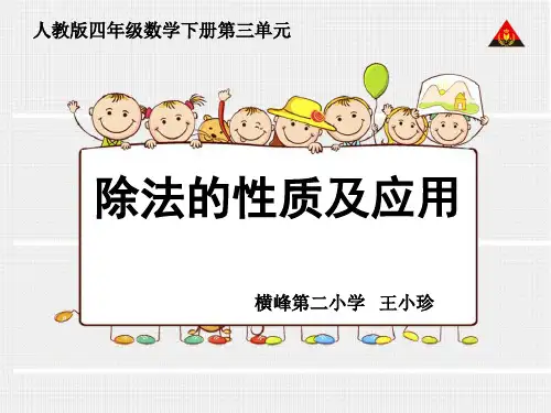 除法的性质及应用
