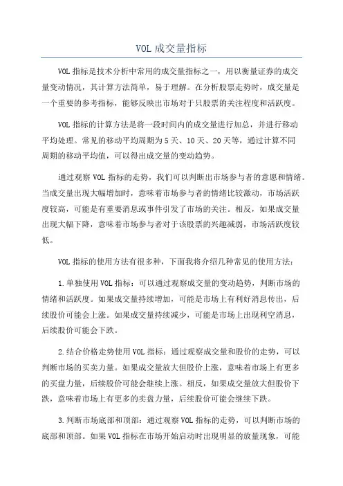 VOL成交量指标