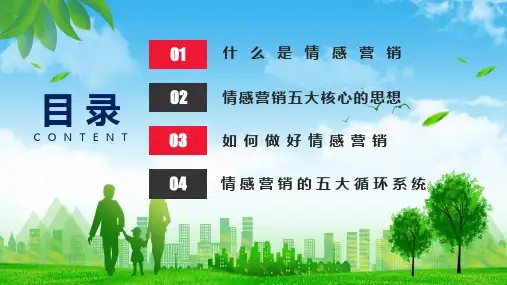 情感营销培训之如何打动客户的心PPT专题演示