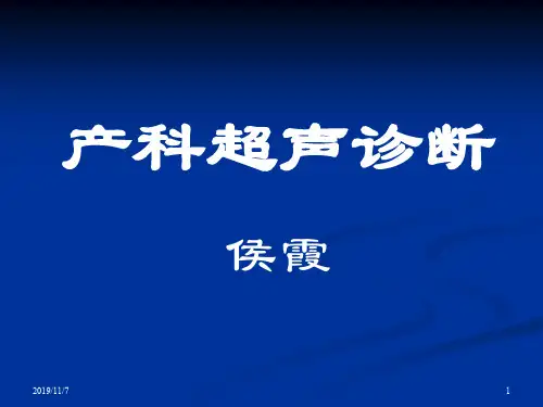 妇产科超声检查ppt课件