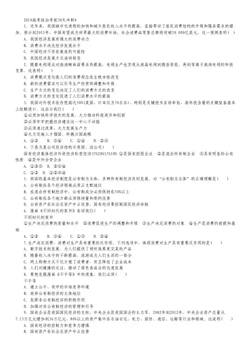 2014高考政治考前30天冲刺4.pdf