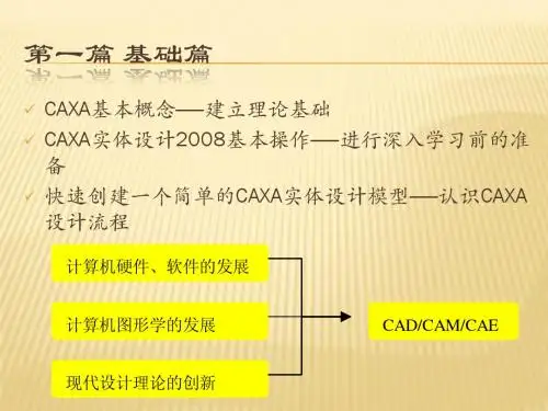 caxa学习入门篇