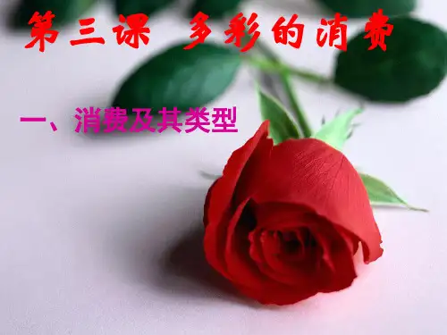 湖南省怀化市溆浦县江维中学高中政治 消费及其类型课件
