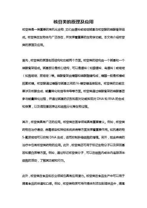 核苷类的原理及应用