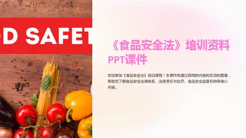 《食品安全法》培训资料PPT课件