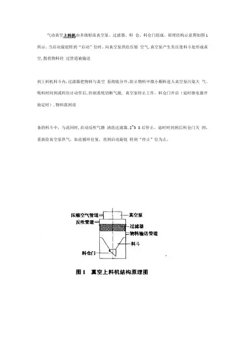 气动真空上料机结构和工作原理