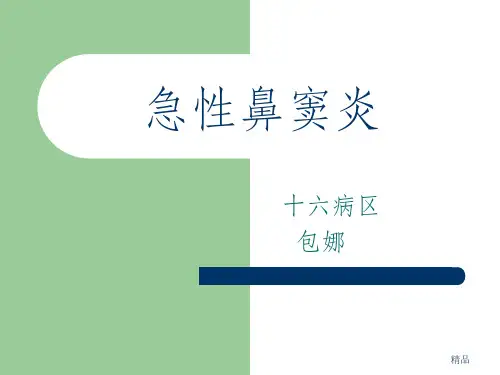 《急性鼻窦炎》ppt课件