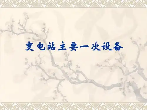 变电站主要一次设备-课件(PPT演示).