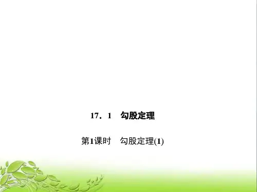 17.1.1 勾股定理(1) 公开课获奖课件