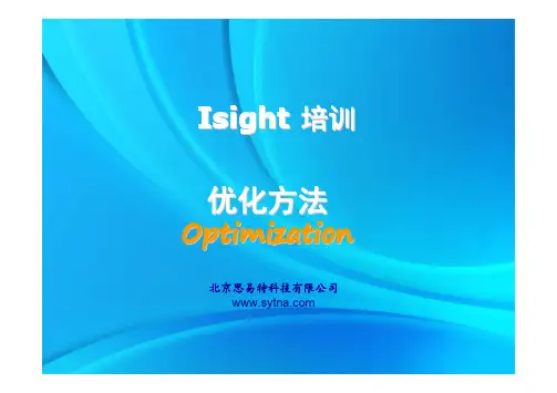 思易特公司_Isight_04_优化算法
