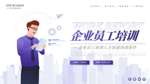 企业员工入职培训人力资源PPT模板