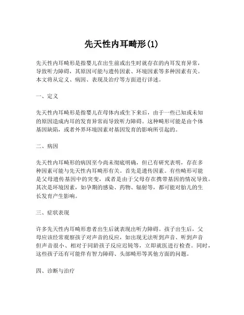 先天性内耳畸形(1)