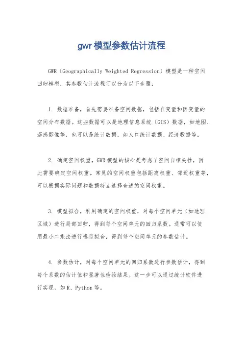 gwr模型参数估计流程