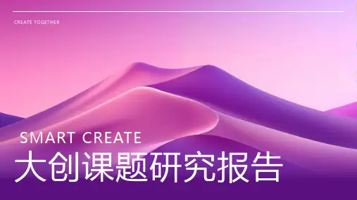 大创课题研究报告