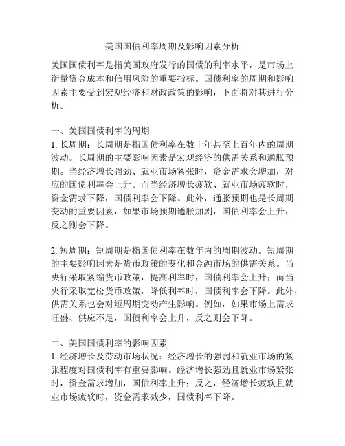 美国国债利率周期及影响因素分析