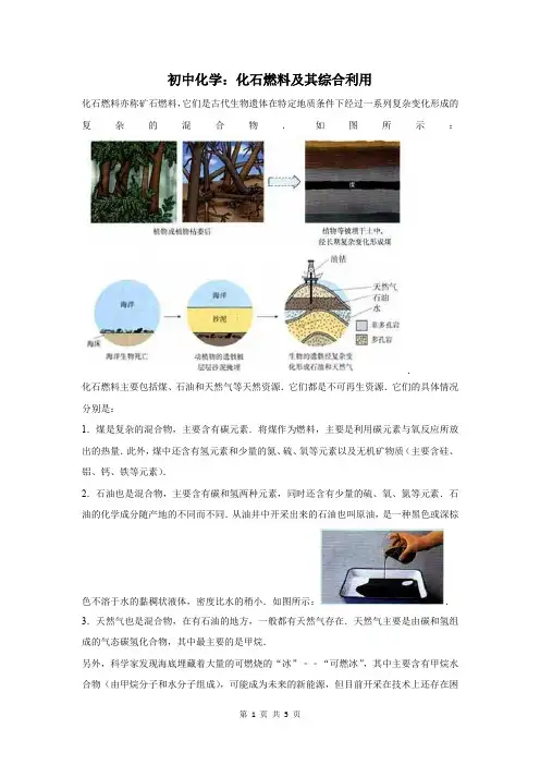 化石燃料及其综合利用