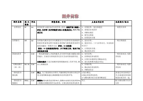 测井解释