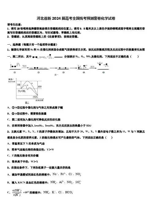 河北省新2024届高考全国统考预测密卷化学试卷含解析