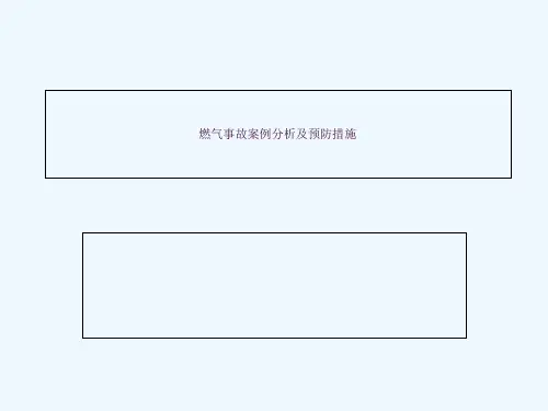 燃气事故案例分析及预防措施ppt课件