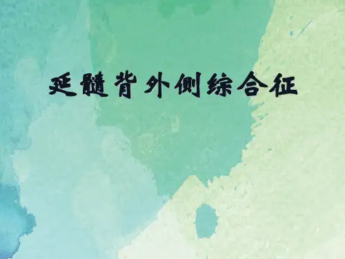 延髓背外侧综合征