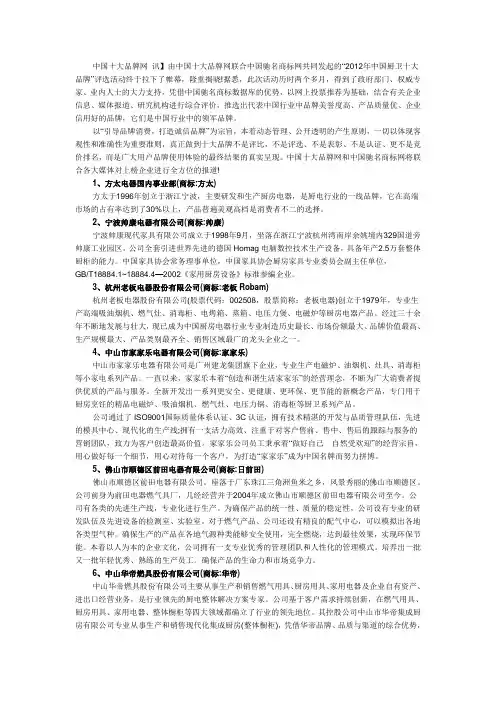 中国十大品牌网