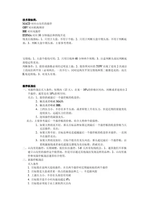 秦氏战法——精选推荐
