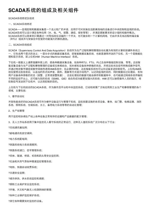 SCADA系统的组成及相关组件
