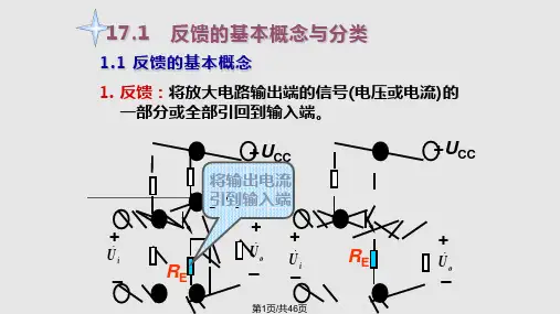 课题十放大电路中的负反馈PPT课件