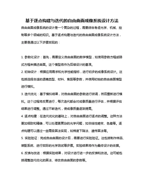 基于逐点构建与迭代的自由曲面成像系统设计方法