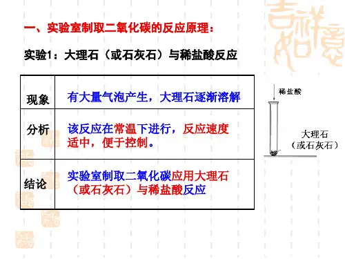 p实验室制取二氧化碳的原理与装置
