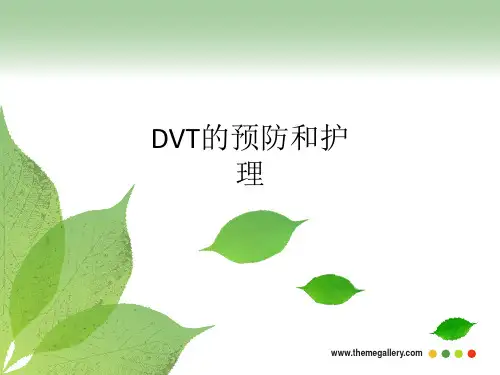 DVT的预防和护理ppt课件