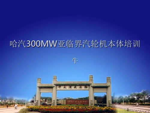 哈汽300MW亚临界汽轮机本体培训-资料