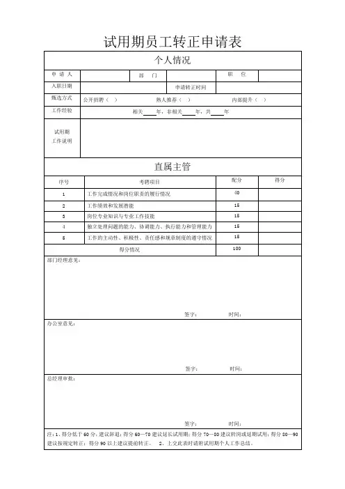 试用期员工转正申请表_10