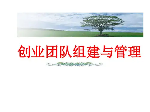 修身养性、自我提升发展模式：组建创业团队的五个要素、团队成员的九种角色