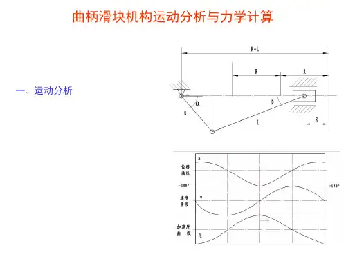 曲柄滑块机构运动分析与力学计算