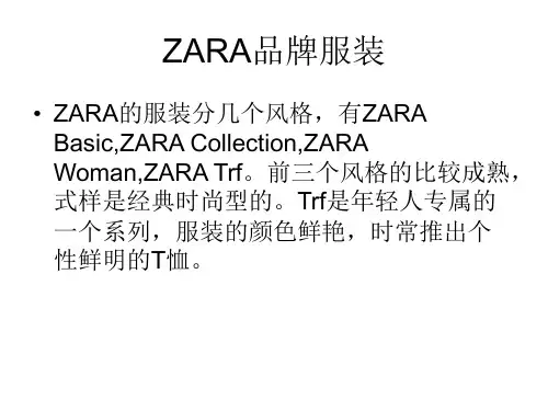 zara服装品牌PPT