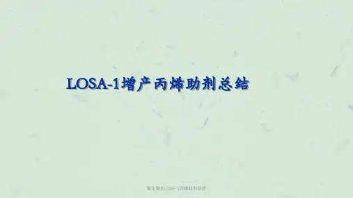 催化裂化LOSA-1丙烯助剂总结课件