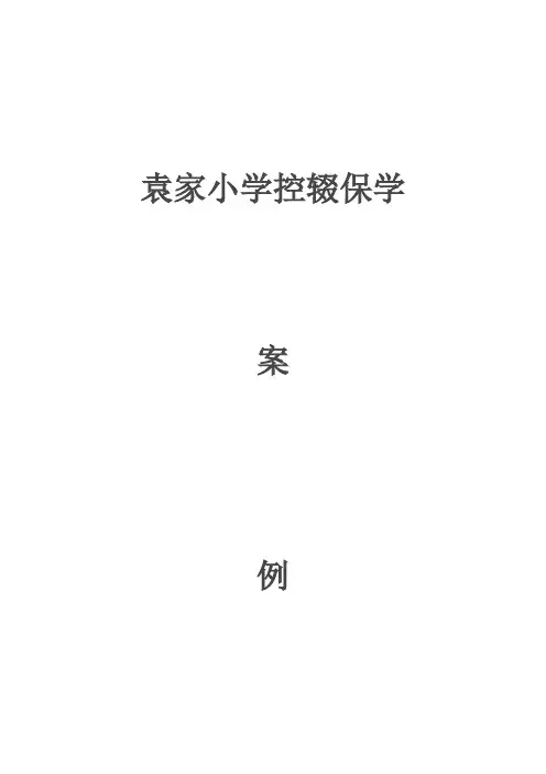 袁家小学控辍保学案例