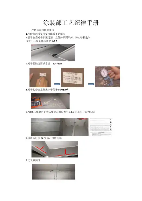 涂装部工艺纪律手册